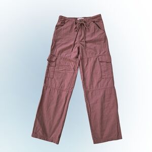 Women's S-Size Grey Reddish Brown Cargo Pants
